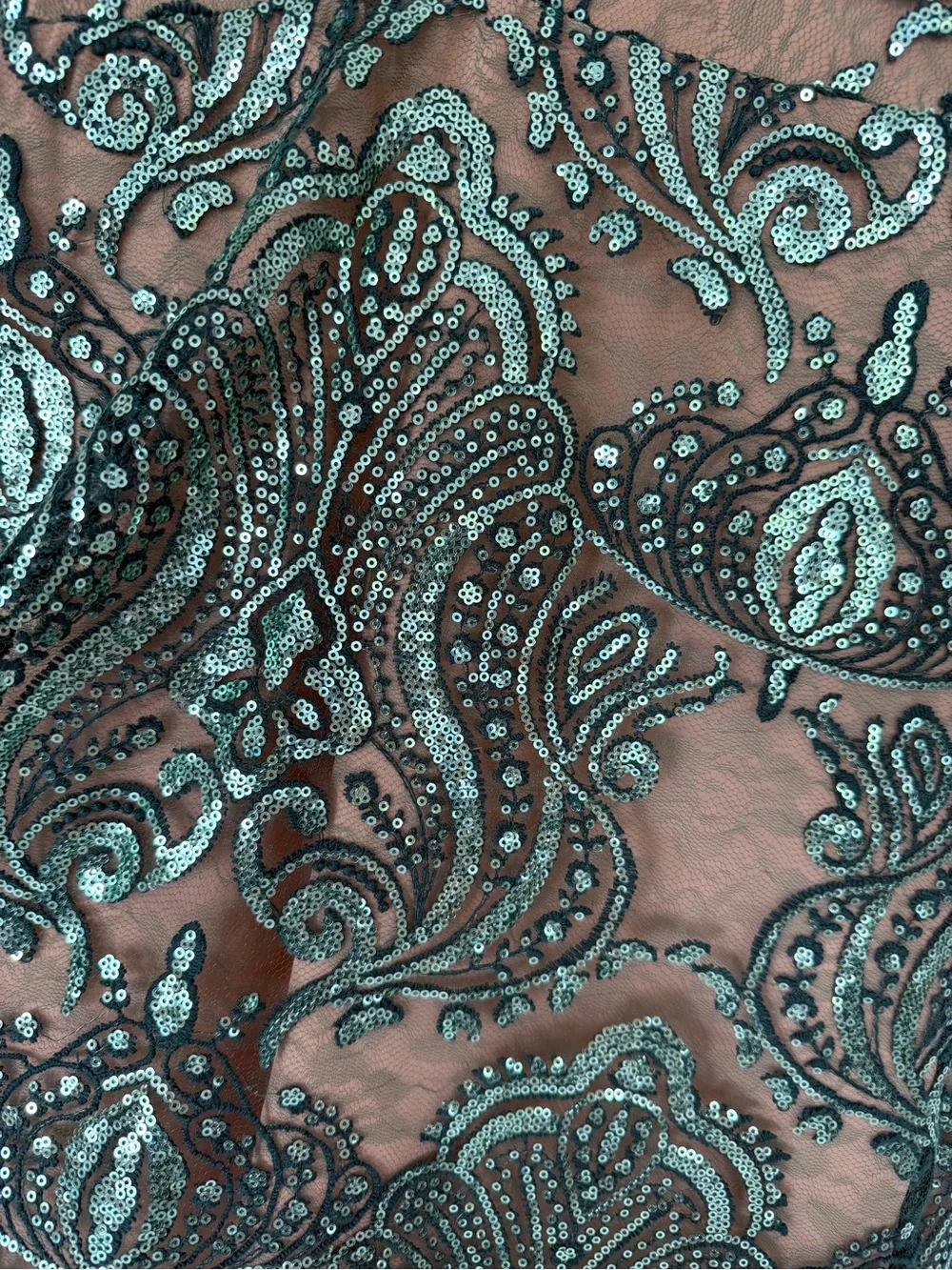 Free People Night Shimmers Emerald Sequin Mini Dress